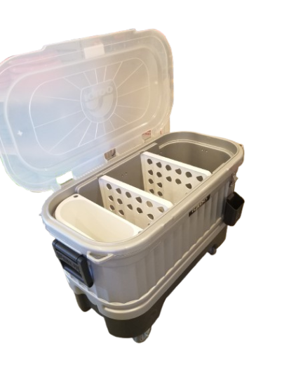 Picture of COOLER - GRAY ON WHEELS