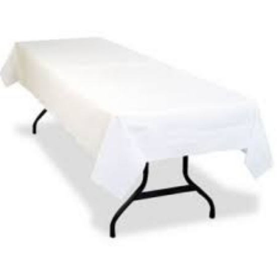 Picture of LINEN - 52" X 114" -WHITE/IVORY/BLK